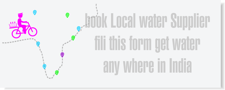 Mineral water supplier online booking advertisement